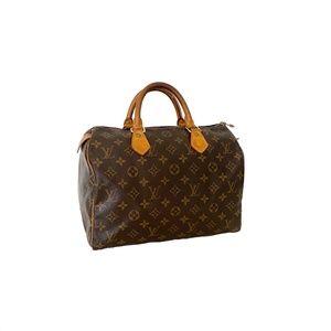 Louis Vuitton Monogram Speedy 30 Satchel Handbag